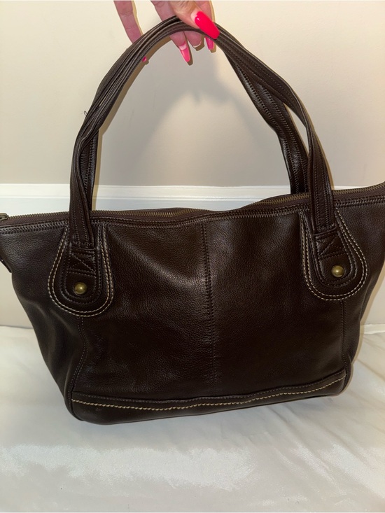 The Sak Handbags - The Sak Classic Dark Brown Leather Tote Bag - Timeless Women's Carryall